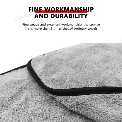 SEAMETAL 120X50Cm Microfiber Car Wash Towel Ultra-Soft Car Cleaning Towels High Absorbent Drying Cloth for Car Detailing Care