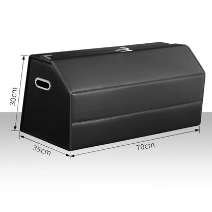 Car Accessories under Clamshell Leather Organizer Car Trunk Storage Box Multi-Function Folding Car Storage