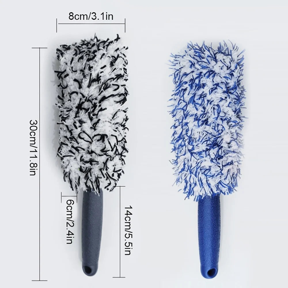 Portable Cleaning Brush Soft Microfiber Car Washing Brush Effortlessly Clean Wheels Car Detailing Care Dust Removal Accessories