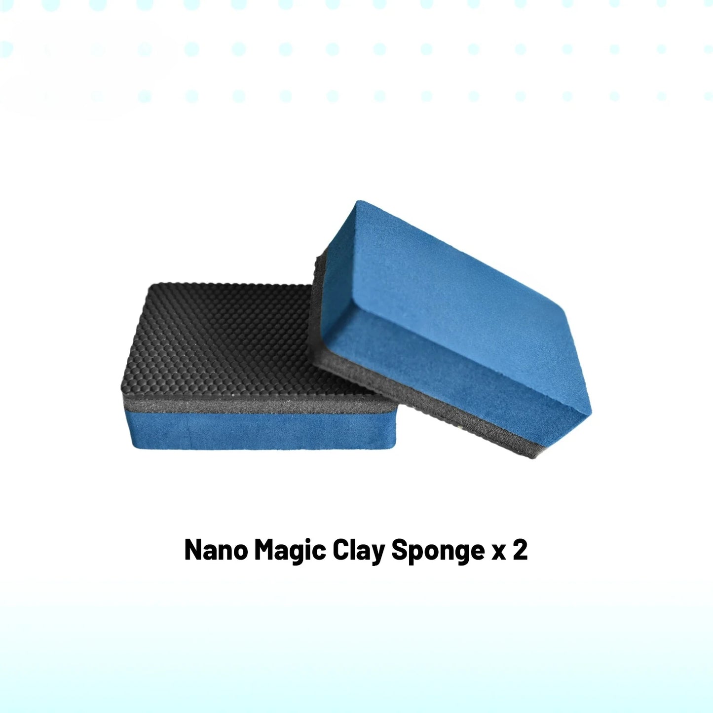 2Pcs 3-Layer Professional Clay Sponge, Nano Clay Matrix for Scratch-Safe Car Contaminant Removal, Multi-Surface Use