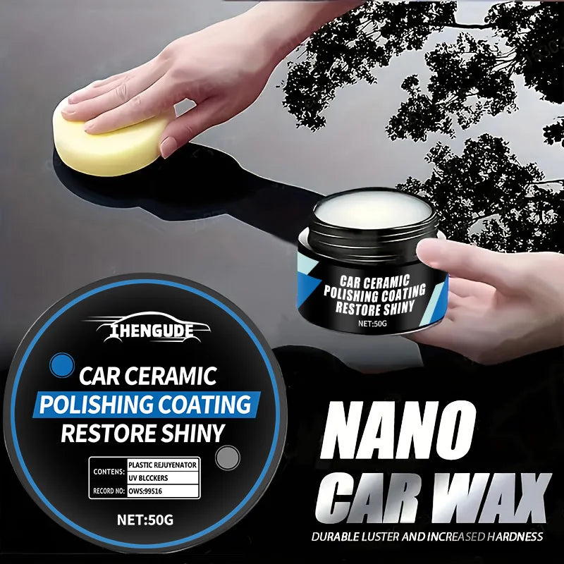 Ceramic Nano Polishing Wax, Used for Scratch Repair Coating on Car Paint Surfaces, Electroplated Crystal Hydrophobic Polishing Liquid, Car Polishing Wax