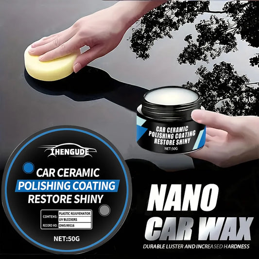 Ceramic Nano Polishing Wax, Used for Scratch Repair Coating on Car Paint Surfaces, Electroplated Crystal Hydrophobic Polishing Liquid, Car Polishing Wax