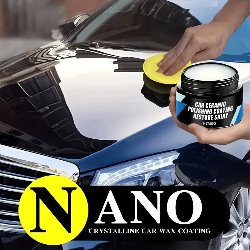 Ceramic Nano Polishing Wax, Used for Scratch Repair Coating on Car Paint Surfaces, Electroplated Crystal Hydrophobic Polishing Liquid, Car Polishing Wax