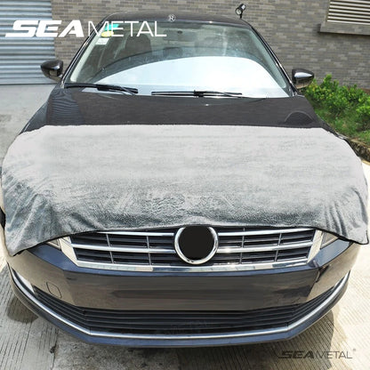 SEAMETAL 120X50Cm Microfiber Car Wash Towel Ultra-Soft Car Cleaning Towels High Absorbent Drying Cloth for Car Detailing Care