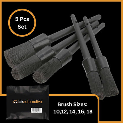 Pro Detailing Brush Set 5 Pack Car Cleaning Kit, Soft Detailing Brushes for Interior & Exterior, Wheel Brush, Car Interior Cleaner, Dashboard Cleaner, Car Detailing Tools & Accessories