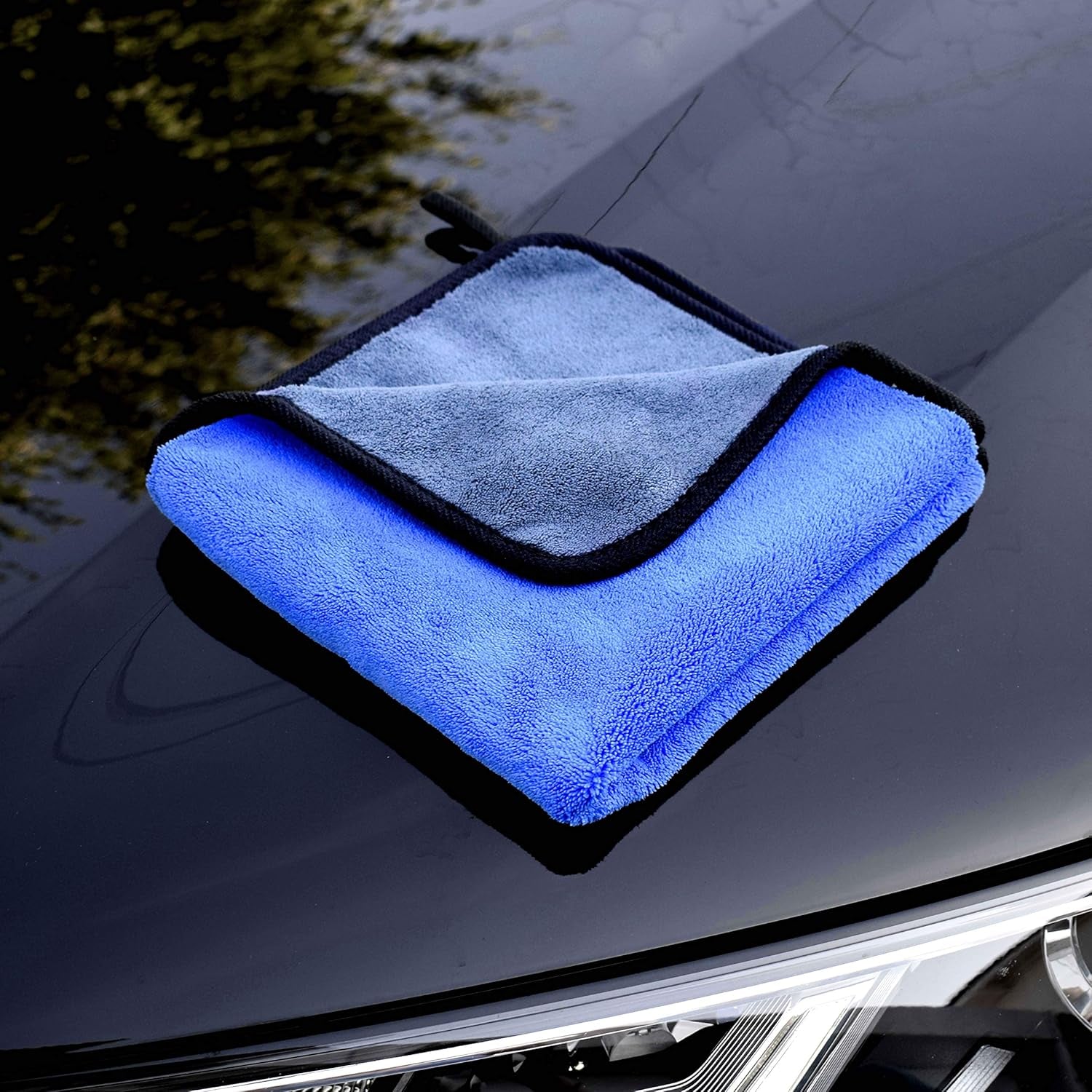 Microfibre Cleaning Cloths for Car & Home (3 PCS) – 500GSM 30X30Cm – Multipurpose Drying, Polishing & Dusting for Motorcycles, Kitchens & Interiors