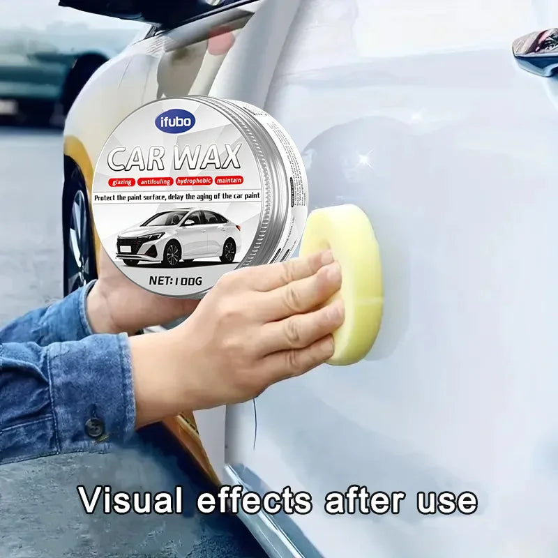 NEW Premium White Car Wax - Scratch Repair and Polishing Paste for Long-Lasting Shine and Protection for All White Vehicles