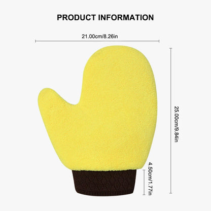 SEAMETAL Microfiber Car Washing Glove Double-Faced Thickened Coral Fleece Cleaning Brush Gloves Car Detailing Cleaner Care Tool
