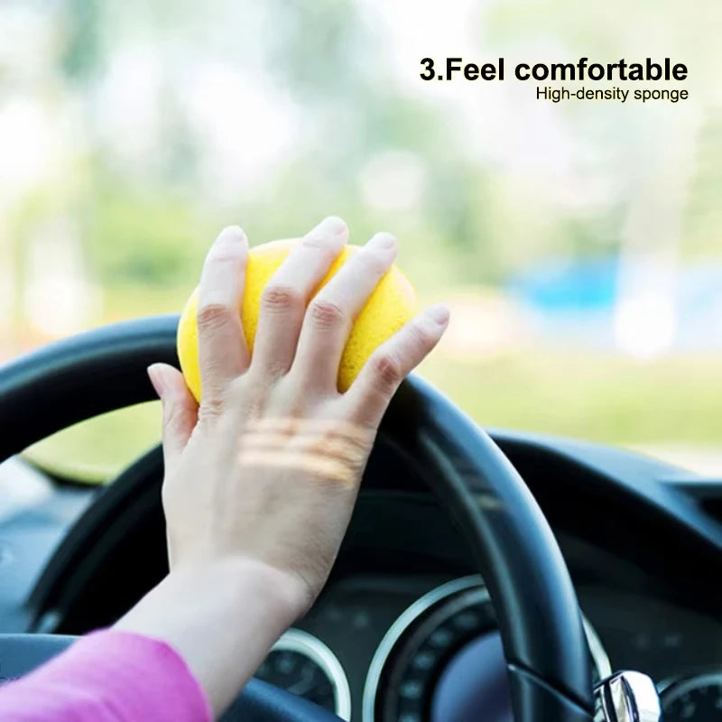 12-Piece High-Density Round Foam Applicator Set for Automotive Detailing and Polishing