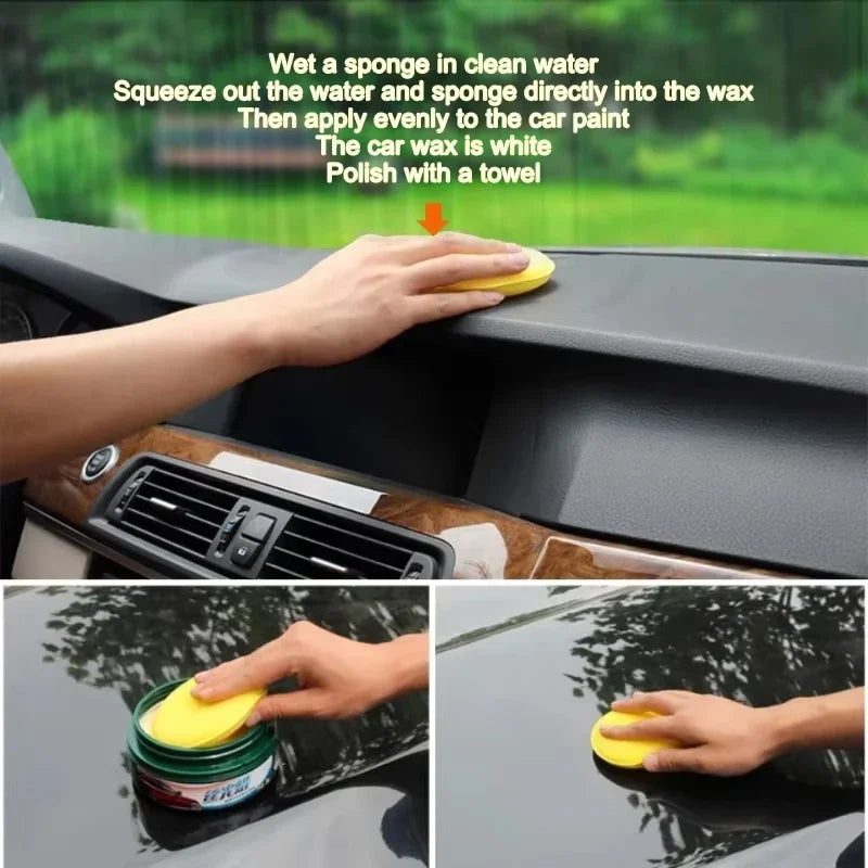 12-Piece High-Density Round Foam Applicator Set for Automotive Detailing and Polishing