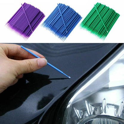 100Pcs Paint Brushes Paint Touch-Up Dentistry Pen Car Applicator Stick Once-Only Use Automobile Pen Cleaning Stick Paint Brushes