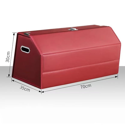 Car Accessories under Clamshell Leather Organizer Car Trunk Storage Box Multi-Function Folding Car Storage