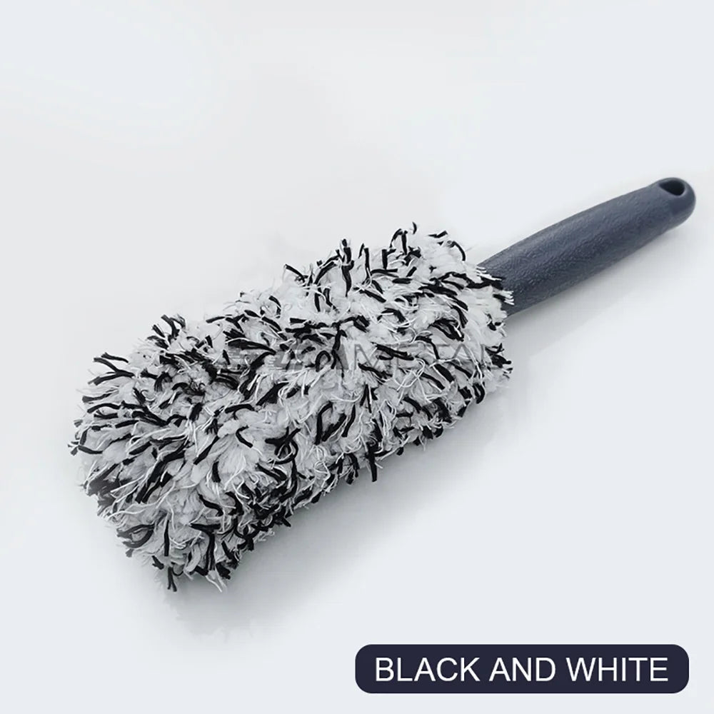 Portable Cleaning Brush Soft Microfiber Car Washing Brush Effortlessly Clean Wheels Car Detailing Care Dust Removal Accessories